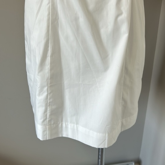 En Saison Lifted Mini Dress Ruffle Round Neck Sleeveless White Sz S NEW - Picture 3 of 11